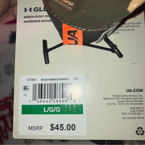 Under Armour Large Football Gloves - Picture 5 of 5